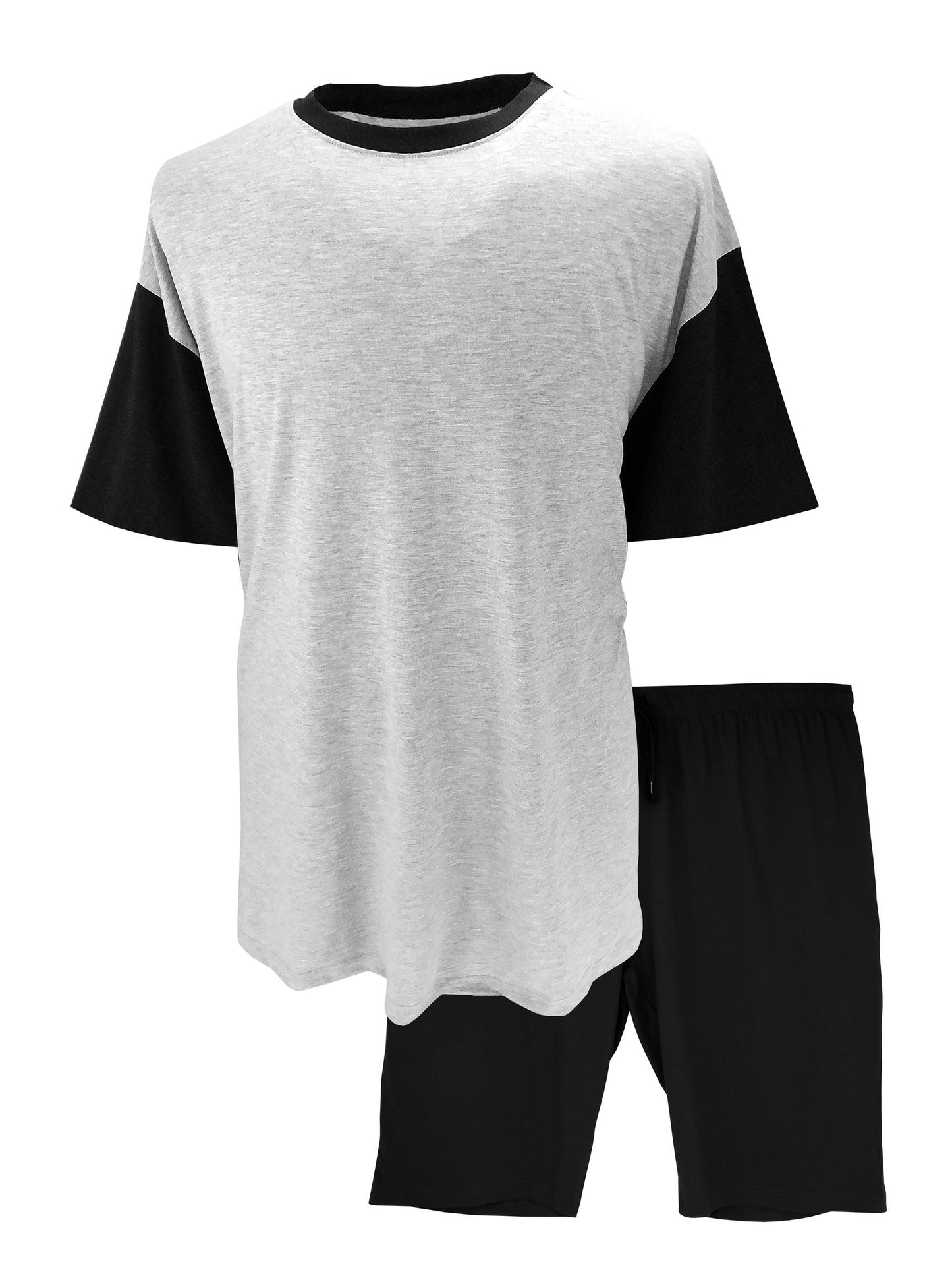 Big Size Pyjamas - Black/Grey - Brooklyndirect
