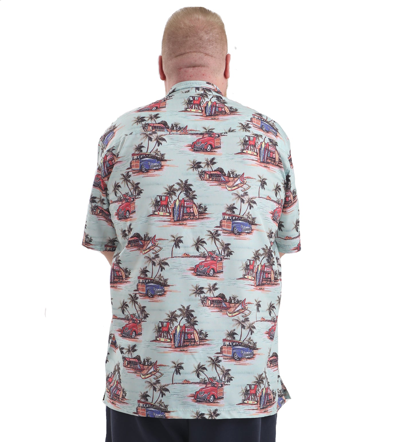 Mens Big Size Hawaiian Shirt Kauai - Brooklyn Direct UK
