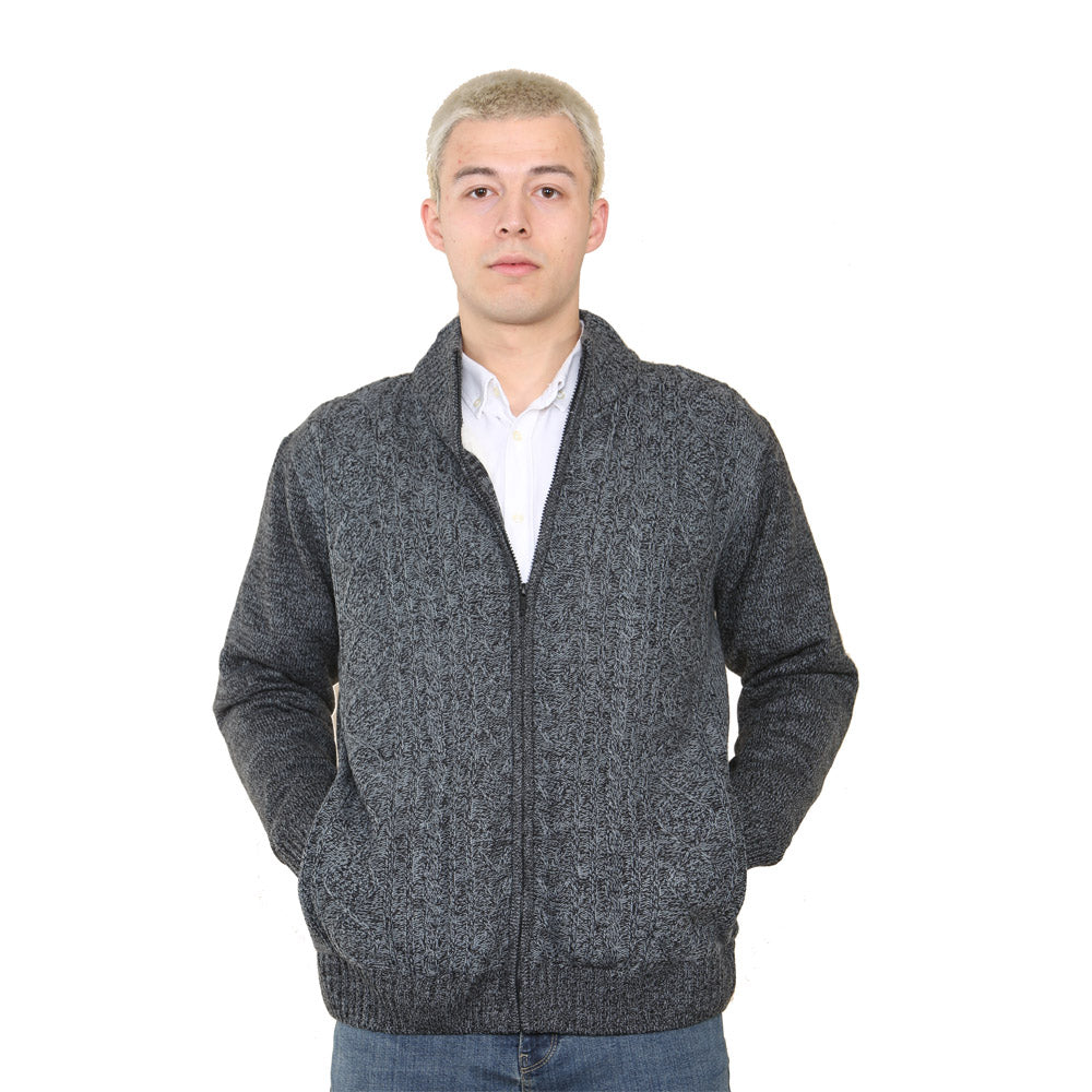 Nordic Pattern Cardigan - Style 15 - Denim - Brooklyndirect