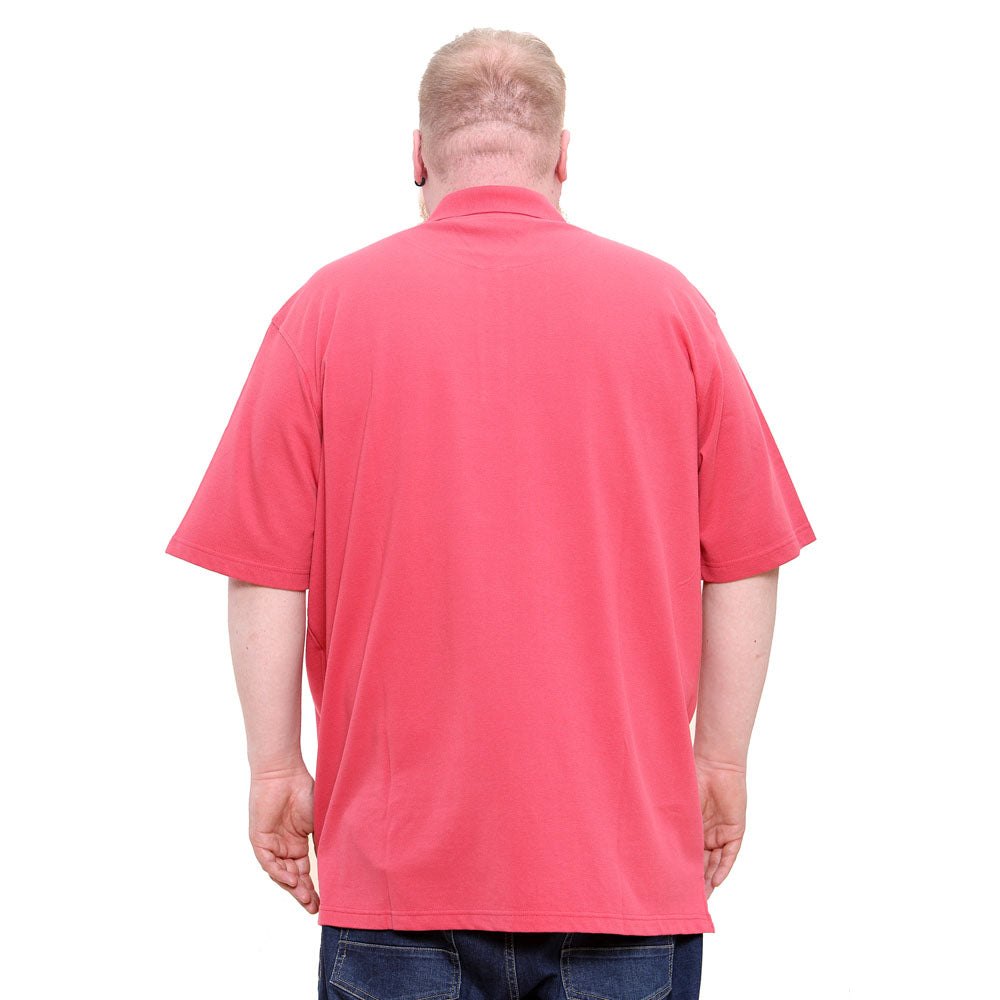 Big size mens polo shirt in salmon colour