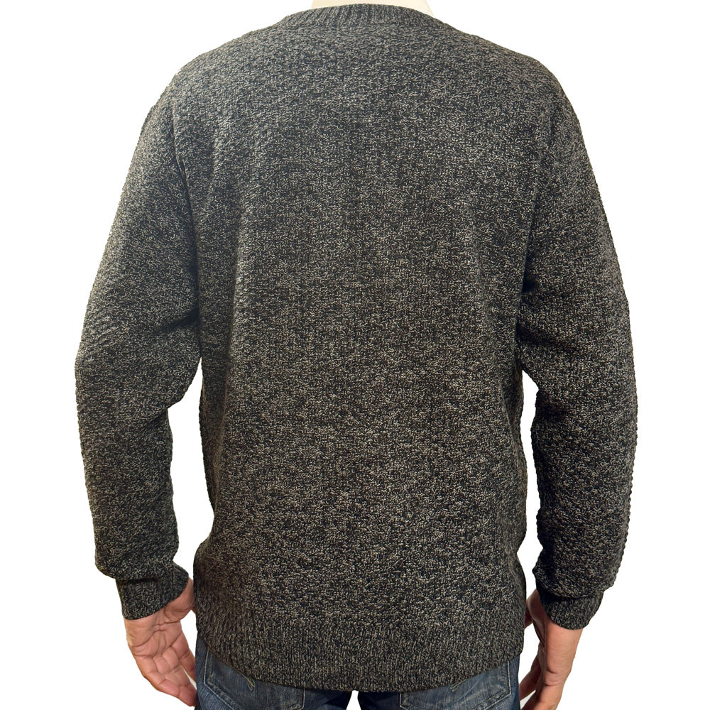 Classic button cardigan 'Rambler' - Black Marl - Brooklyndirect