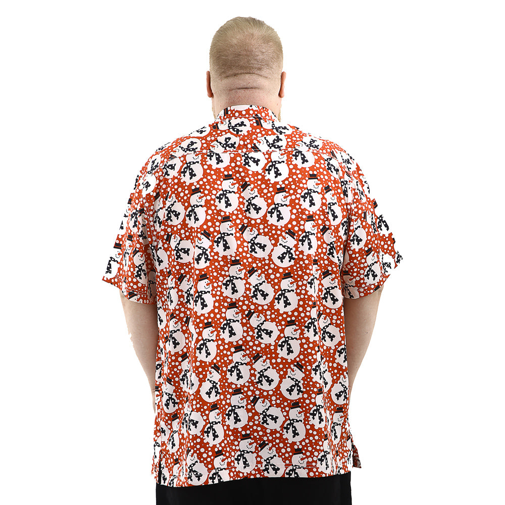 Big Size Christmas Shirt - Snowman Red - Brooklyndirect