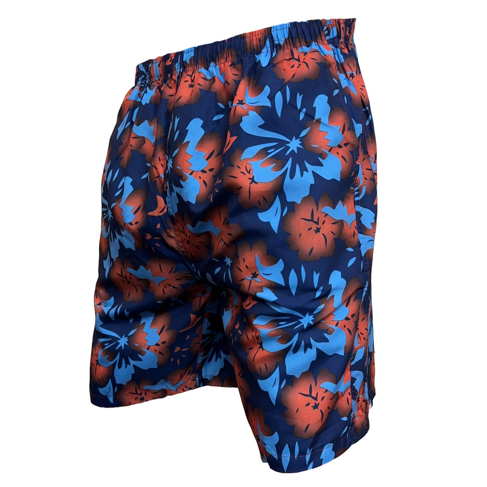brooklyn direct big size floral board shorts navy red
