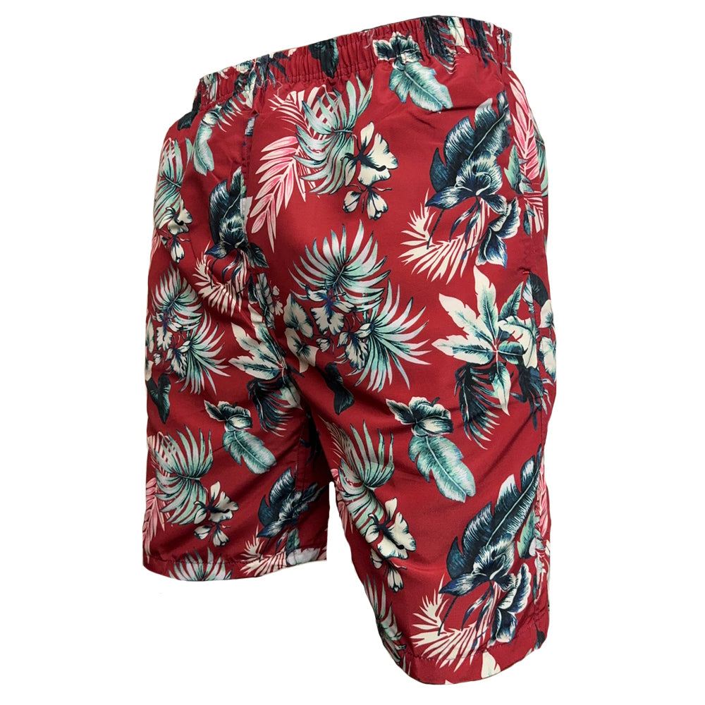 brooklyn direct big size floral board shorts red