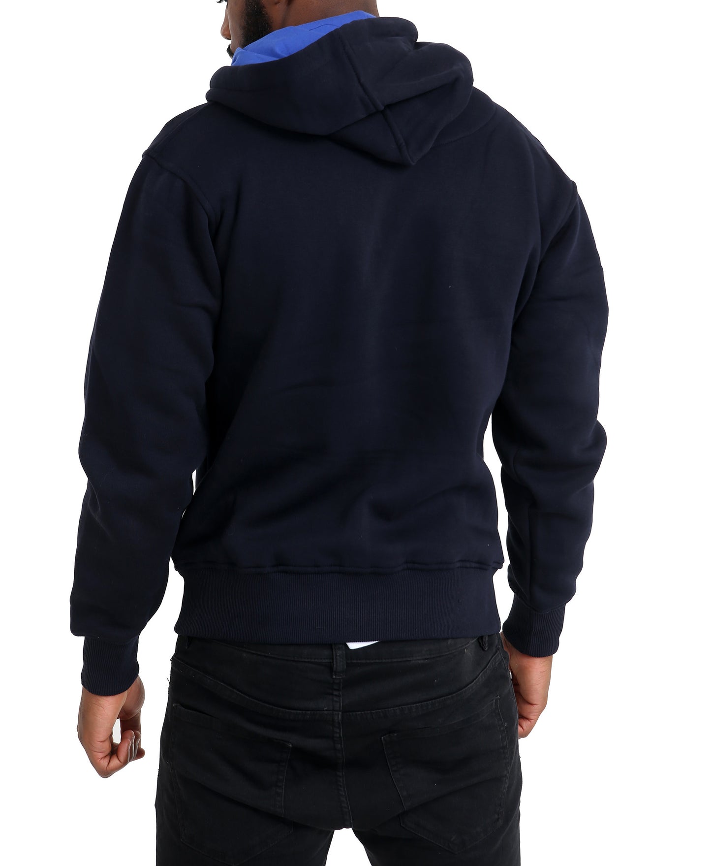 Mens Zip Fasten Rugby Hoodie With Embroidered Team Logo Scotland - Brooklyn Direct UK