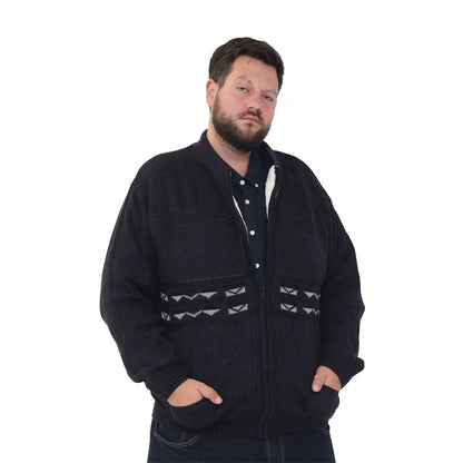 Big Size Nordic Fleece Cardigan - Style 21 - Brooklyndirect