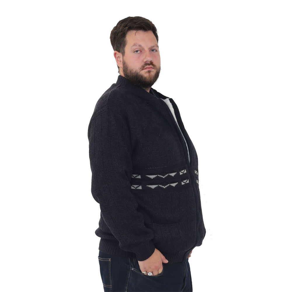 Big Size Nordic Fleece Cardigan - Style 21 - Brooklyndirect