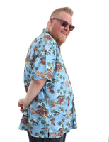 Mens Big Size Hawaiian Shirt Oahu - Brooklyn Direct UK