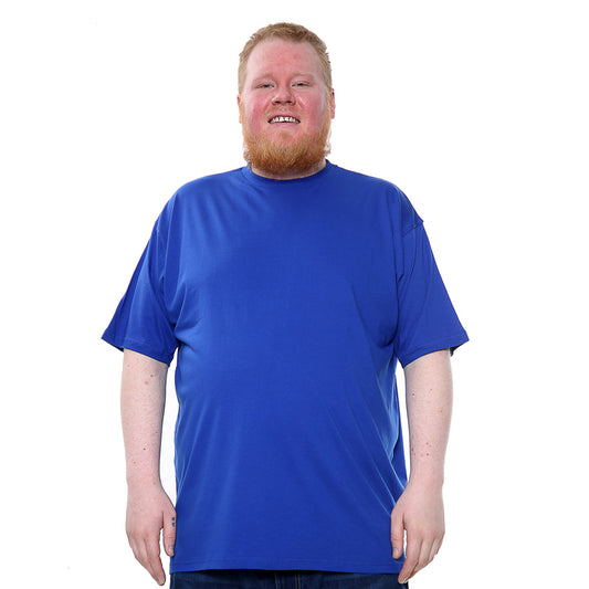 Mens Big Size T-Shirt In Royal Blue - Brooklyn Direct UK