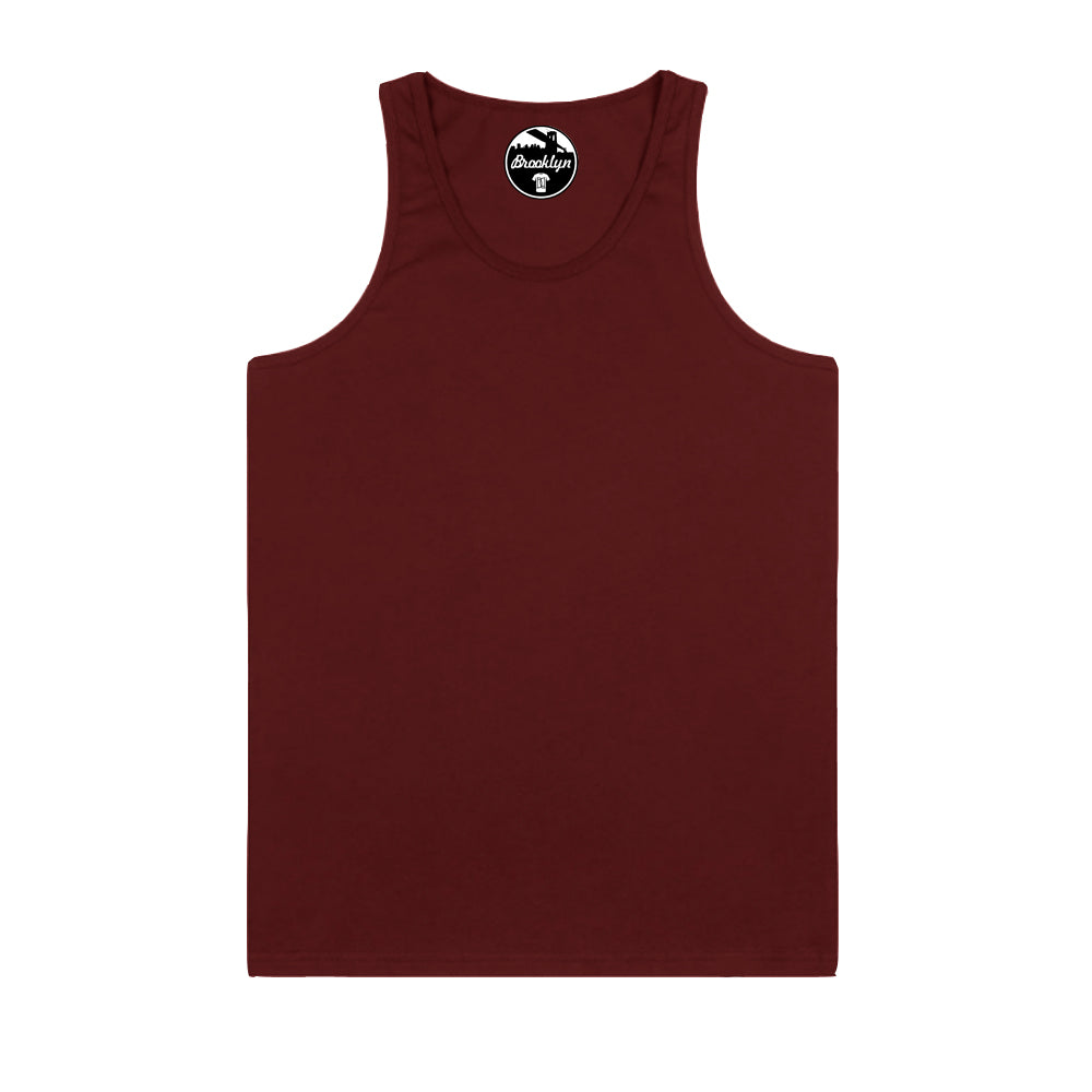 big size mens vest 2XL 3XL 4XL 5XL 6XL classic style plus size tank top - burgundy