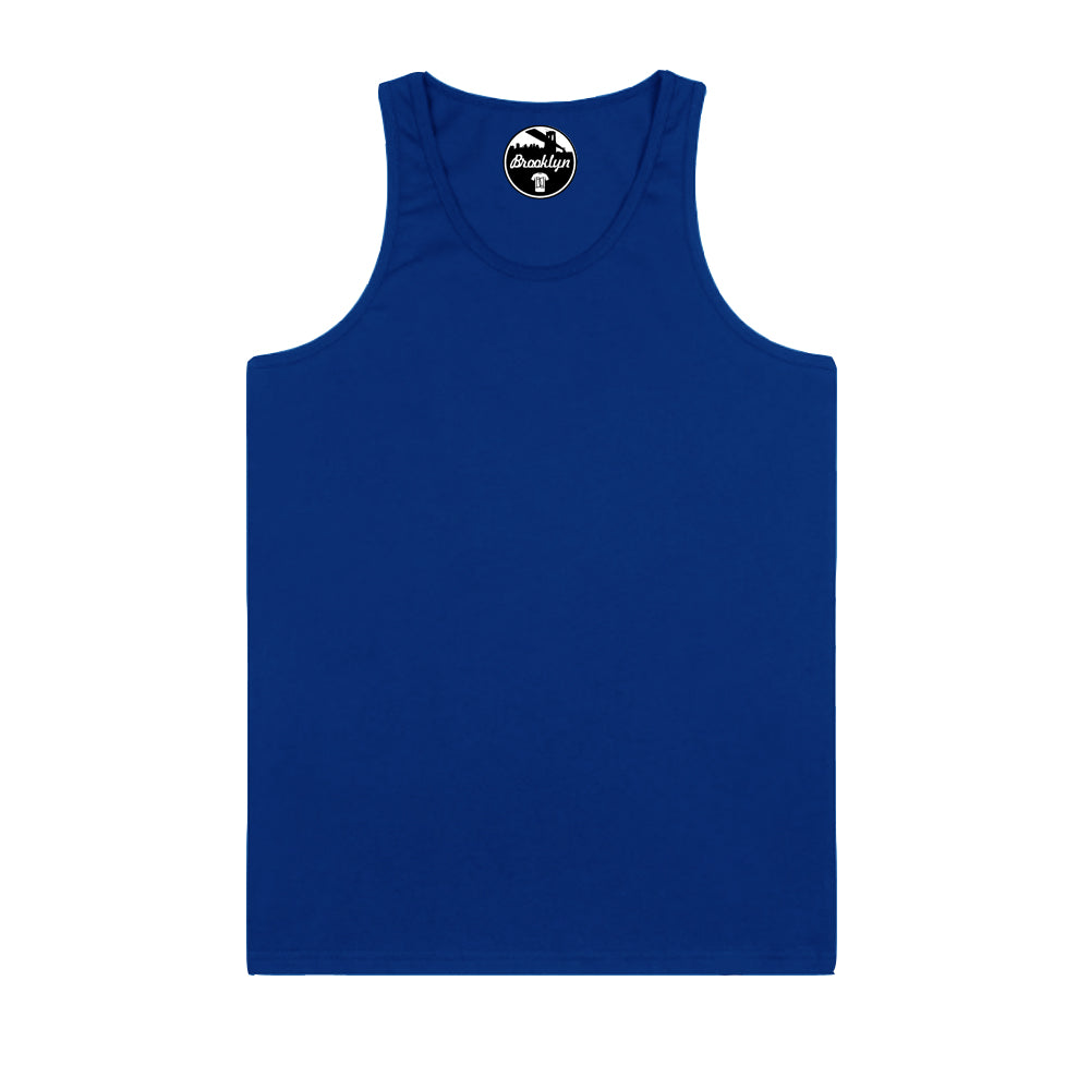 big size mens vest 2XL 3XL 4XL 5XL 6XL classic style plus size tank top - royal blue