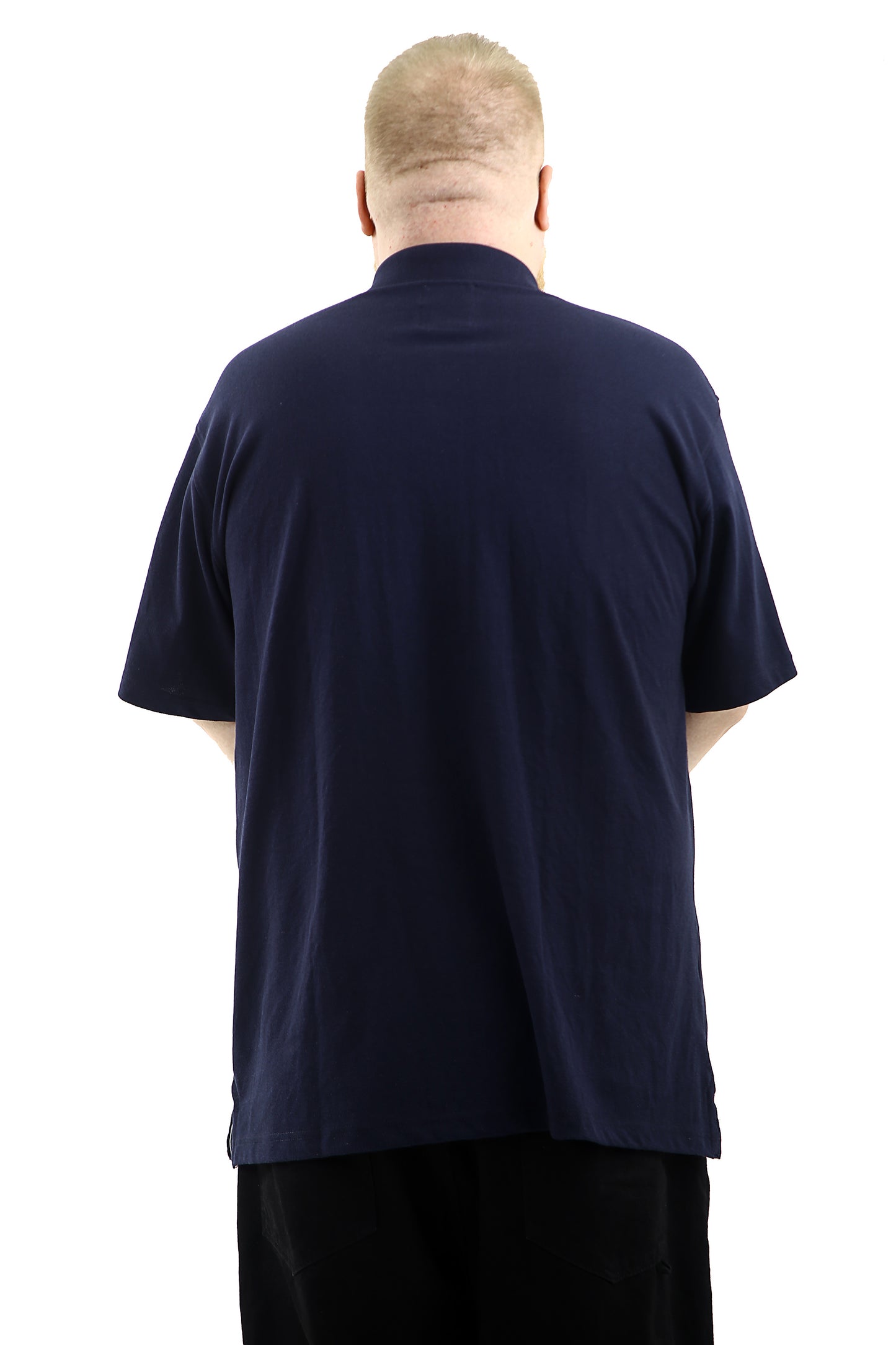Mens Big Size Polo Shirt In Navy - Brooklyn Direct UK