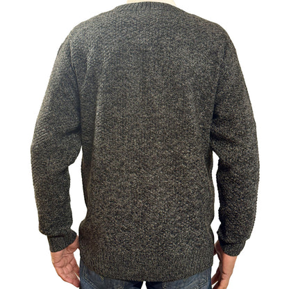 Classic button cardigan 'Rambler' - Black Marl - Brooklyndirect