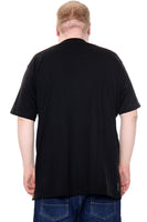 Mens Big Size T-Shirt In Black - Brooklyn Direct UK
