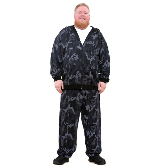 Mens Big Size Camo Tracksuit Co-ord Joggers/Hoodie - Brooklyn Direct UK