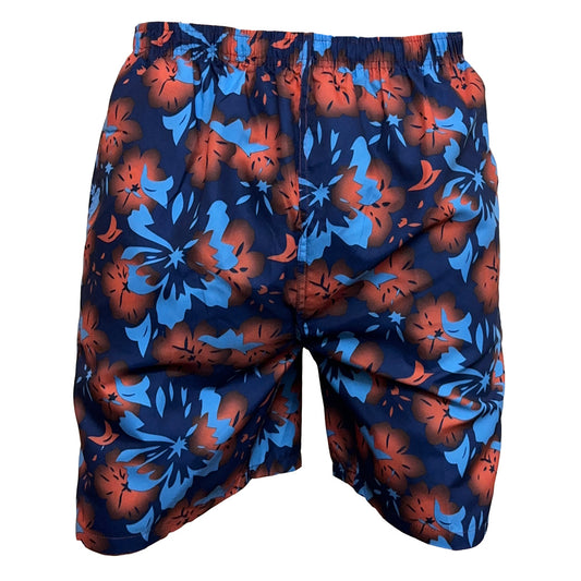 brooklyn direct big size floral board shorts navy red