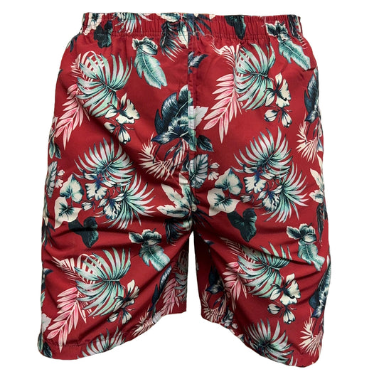 Brooklyn direct big size floral board shorts red