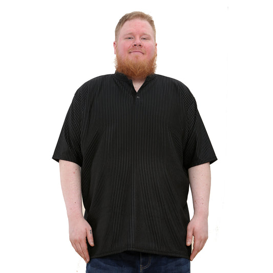 Big And Tall Size T-Shirt With Band Collar - Brooklyn Direct UK 2XL-8XL