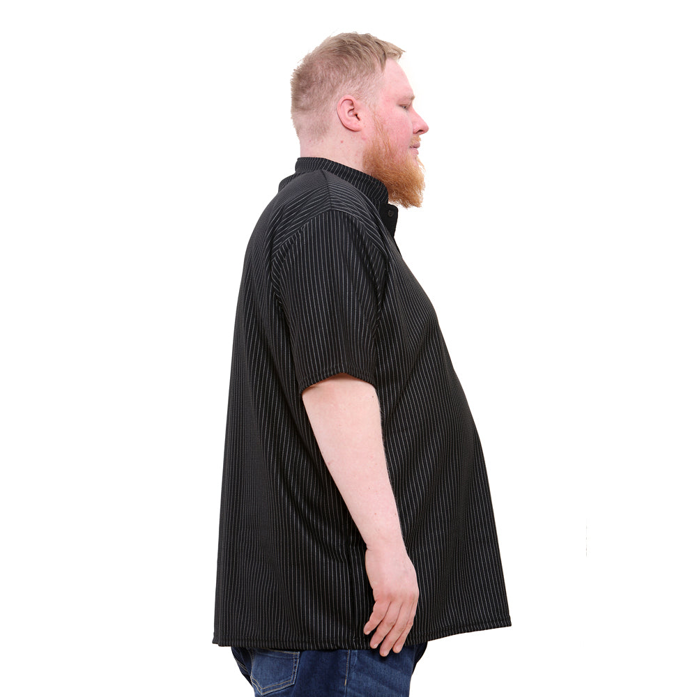 Big And Tall Size T-Shirt With Band Collar - Brooklyn Direct UK 2XL-8XL