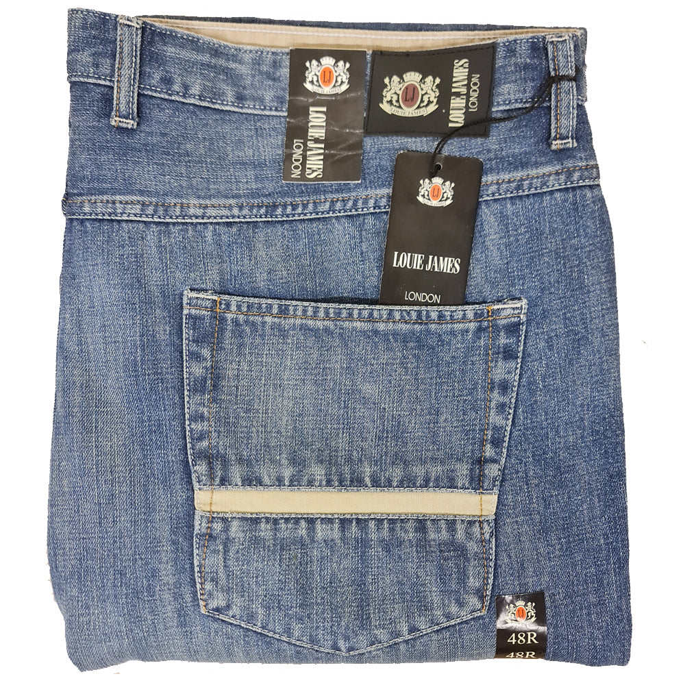 Louie James Big Size Jeans Stonewash - 48R - Brooklyndirect