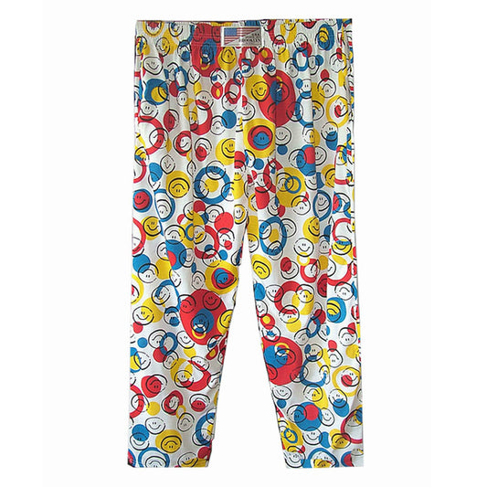 Baggy Lounge Pants With Elastic Waist - Smiley Classic