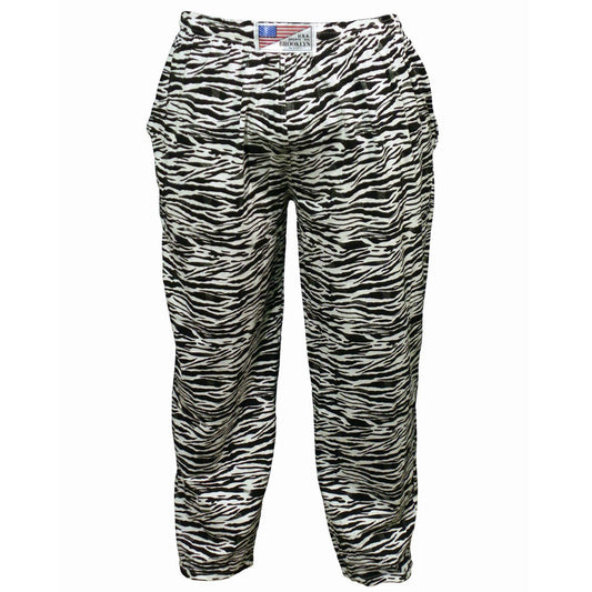 lounge pants in zebra print