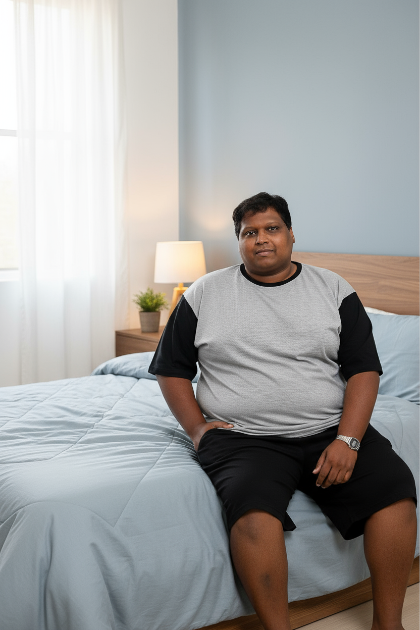 Big Size Pyjamas - Black/Grey - Brooklyndirect