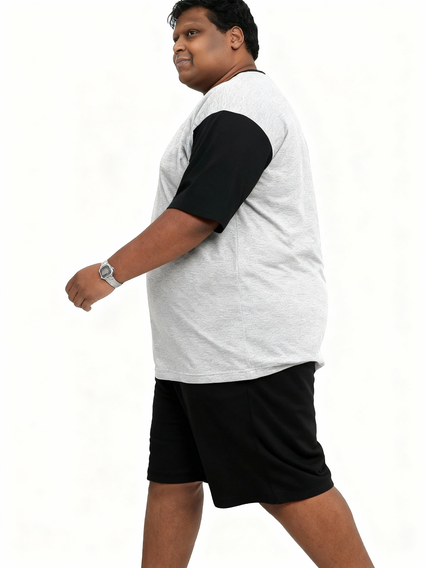 Big Size Pyjamas - Black/Grey - Brooklyndirect