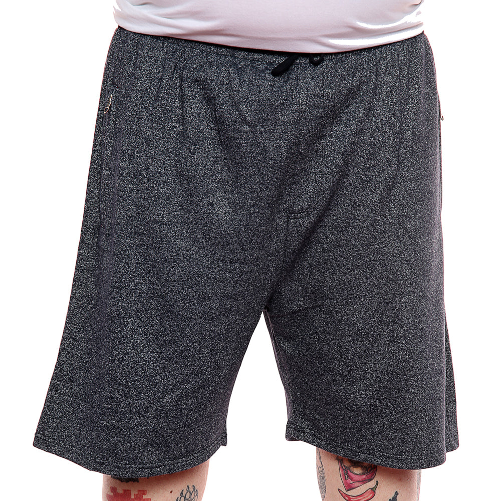 Mens Big Size Jogger Shorts In Navy - Brooklyn Direct UK