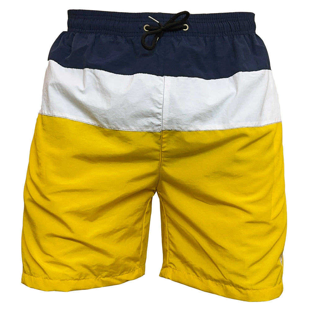 brooklyn direct big size board shorts navy white yellow