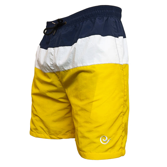 brooklyn direct big size board shorts navy white yellow